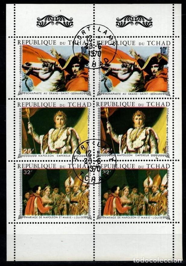 Sellos: TCHAD CHAD 1983 SHEET USED MNH JOSEPHINE DE BEAUHARNAIS NAPOLEON BONAPARTE NAPOLEONE NAPOLEAO