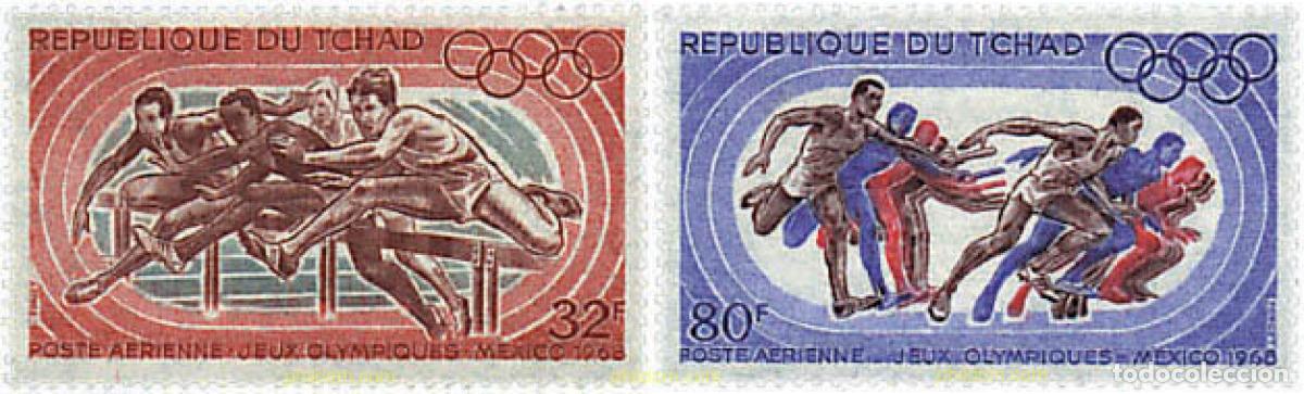 Sellos: 68106 MNH CHAD 1968 19 JUEGOS OLIMPICOS VERANO MEXICO 1968