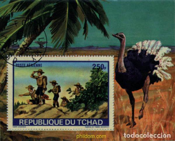 Sellos: 582828 USED CHAD 1972 ESCULTISMO