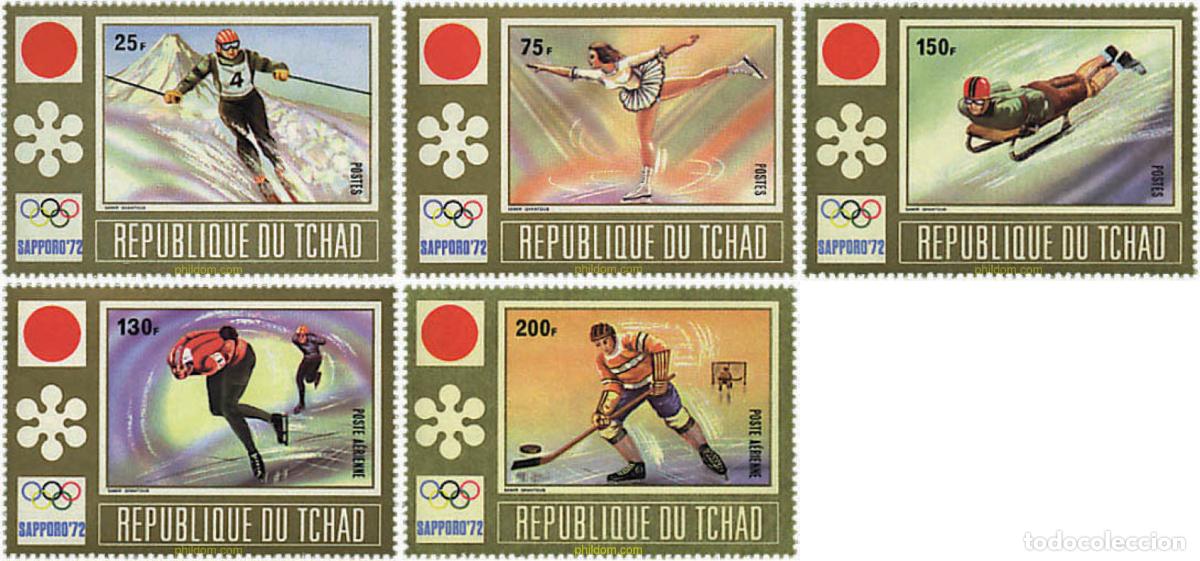 Sellos: 70667 MNH CHAD 1972 11 JUEGOS OLIMPICOS DE INVIERNO SAPPORO 1972