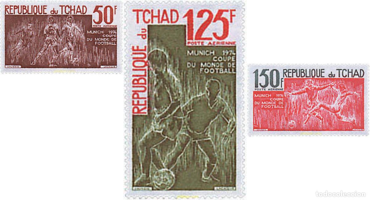Sellos: 49870 MNH CHAD 1974 COPA DEL MUNDO DE FUTBOL. ALEMANIA-74