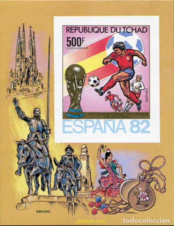 Stamps: 13390 MNH CHAD 1982 COPA DEL MUNDO DE FUTBOL. ESPA&Ntilde;A-82