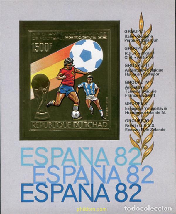 Stamps: 13349 MNH CHAD 1982 COPA DEL MUNDO DE FUTBOL. ESPA&Ntilde;A-82