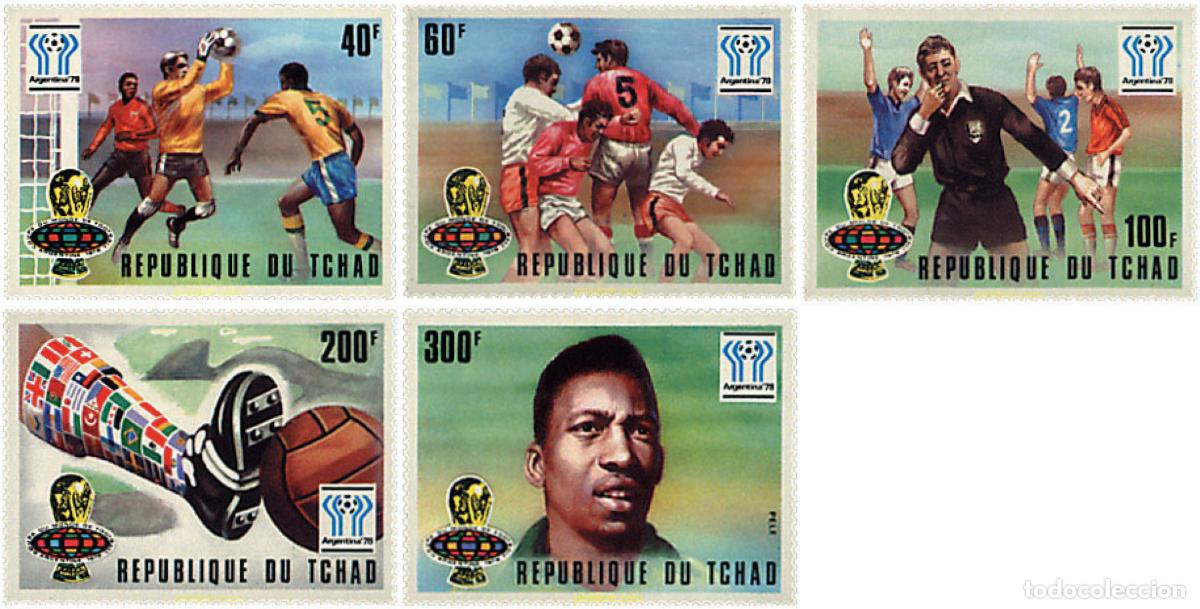 Sellos: 79434 MNH CHAD 1977 COPA DEL MUNDO DE FUTBOL. ARGENTINA-78