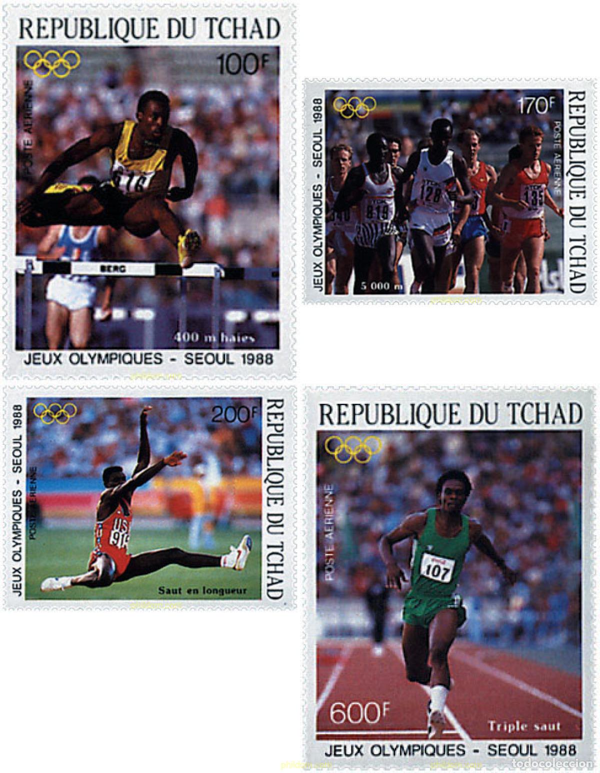 Sellos: 79439 MNH CHAD 1988 24 JUEGOS OLIMPICOS VERANO SEUL 1988