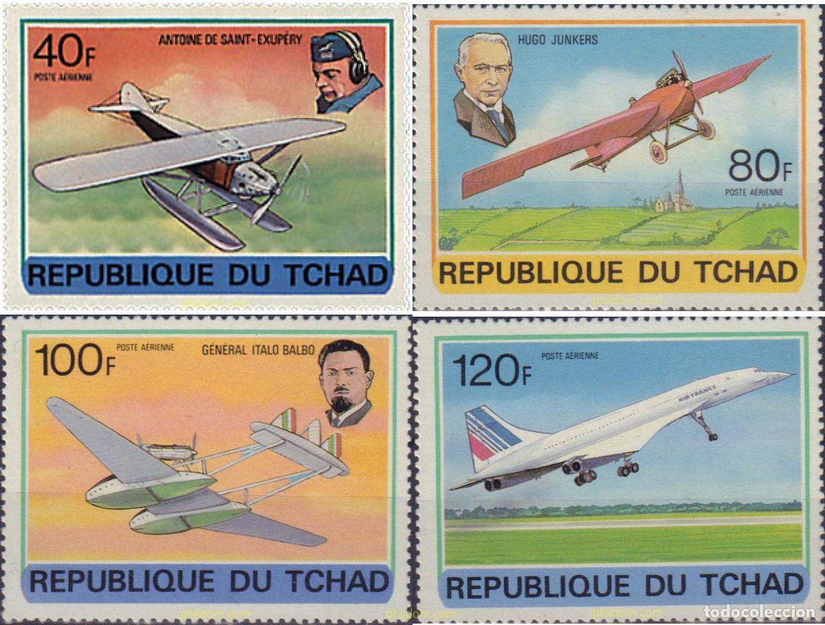 Sellos: 640796 MNH CHAD 1978 PIONEROS DE LA AVIACION