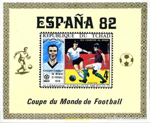 Sellos: 272183 MNH CHAD 1982 COPA DEL MUNDO DE FUTBOL. ESPA&Ntilde;A-82