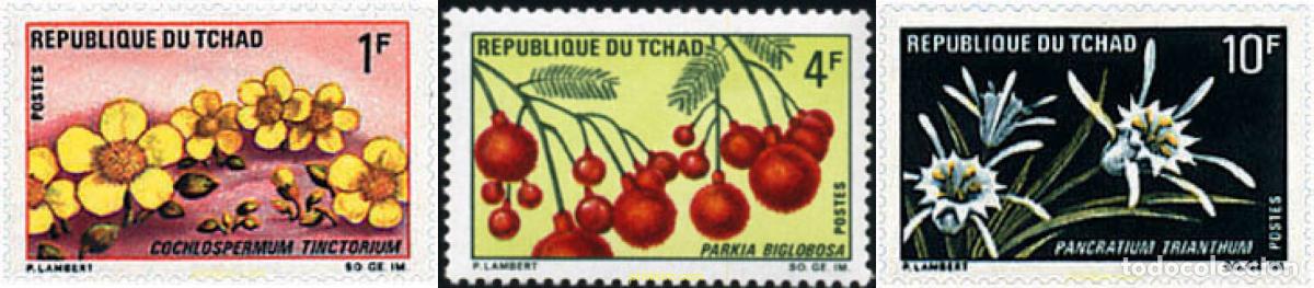 Sellos: 288528 MNH CHAD 1969 FLORES REGIONALES