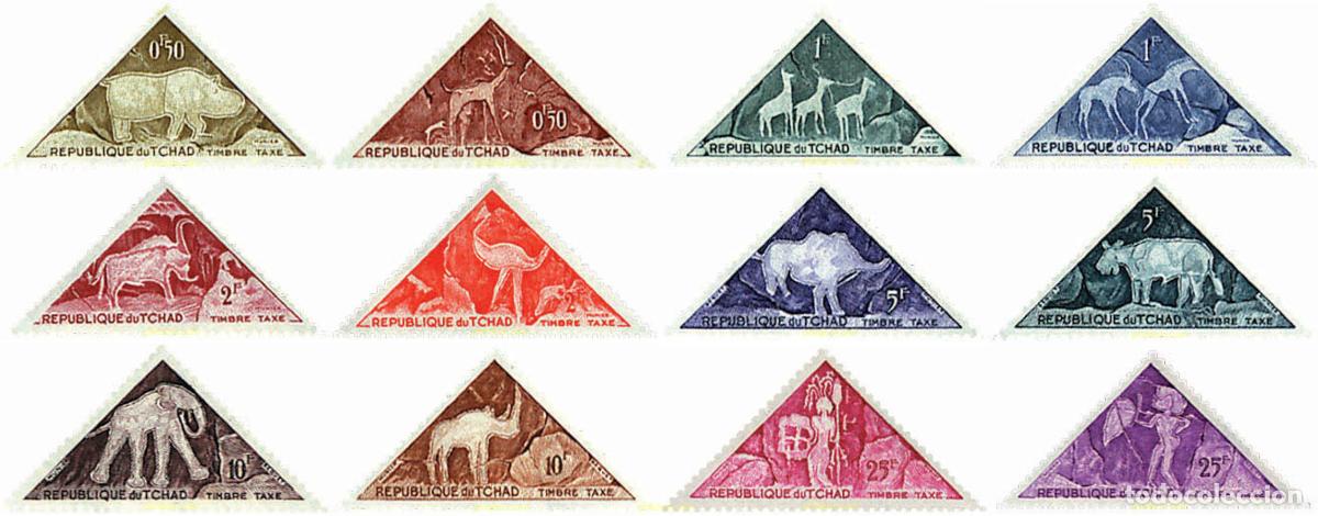 Sellos: 29803 MNH CHAD 1962 PINTURAS RUPESTRES