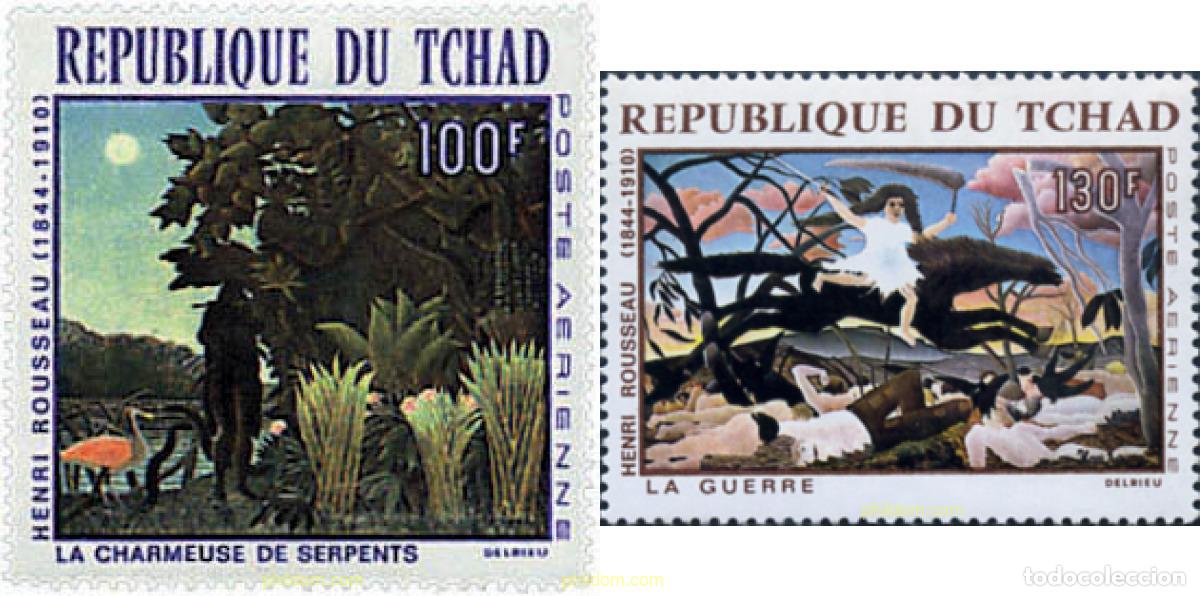 Sellos: 36529 MNH CHAD 1968 PINTURAS DE HENRI ROUSSEAU