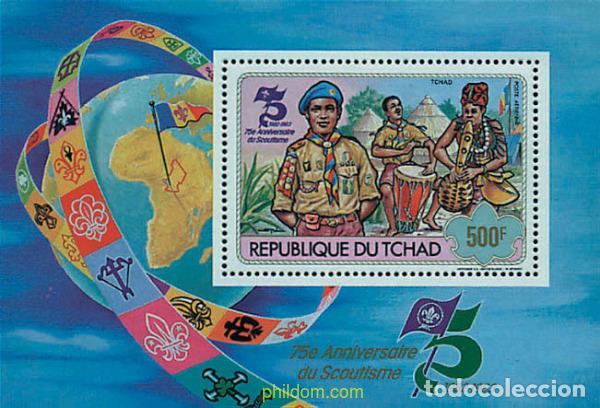 Sellos: 38093 MNH CHAD 1982 75 ANIVERSARIO DEL ESCULTISMO