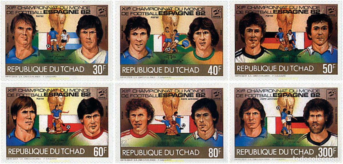 Sellos: 27756 MNH CHAD 1982 COPA DEL MUNDO DE FUTBOL. ESPA&Ntilde;A-82