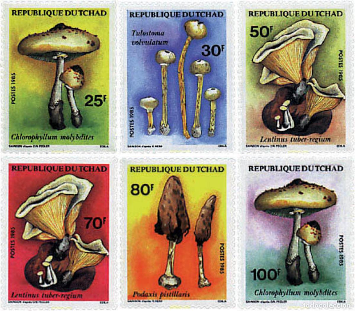 Sellos: 37508 MNH CHAD 1985 SETAS