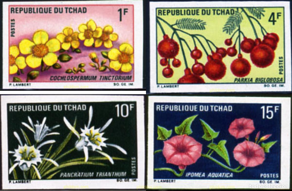 Sellos: 13517 MNH CHAD 1969 FLORES REGIONALES