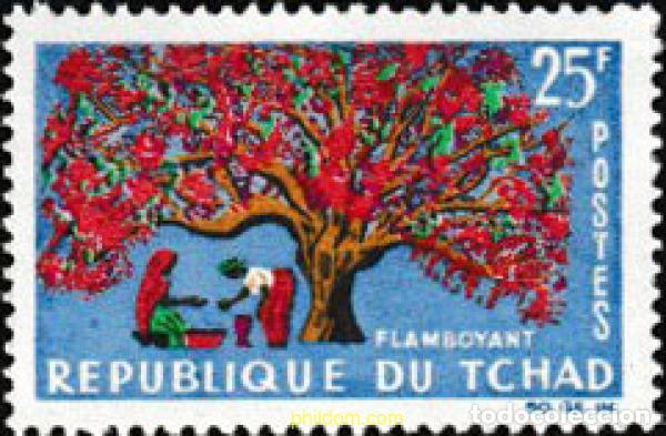 Sellos: 605089 MNH CHAD 1964 PLANTAS