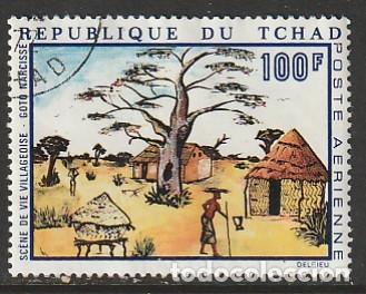 Stamps: REPUBLICA DE CHAD, SELLO USADO