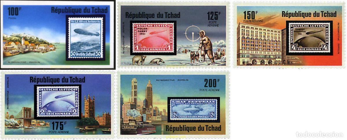 Sellos: 58066 MNH CHAD 1977 75 ANIVERSARIO DEL ZEPPELIN