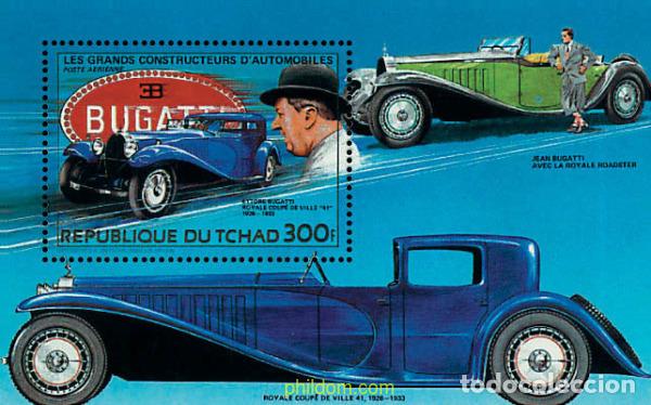 Sellos: 41363 MNH CHAD 1983 GRANDES CONSTRUCTORES DE AUTOMOVILES
