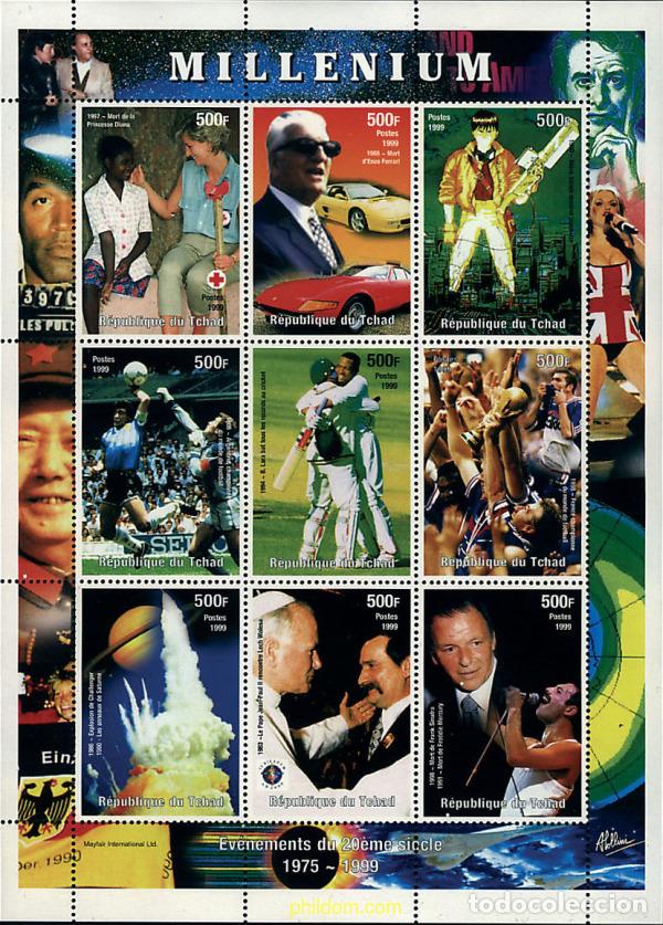 Sellos: 289385 MNH CHAD 1999 ACONTECIMIENTOS DEL SIGLO XX