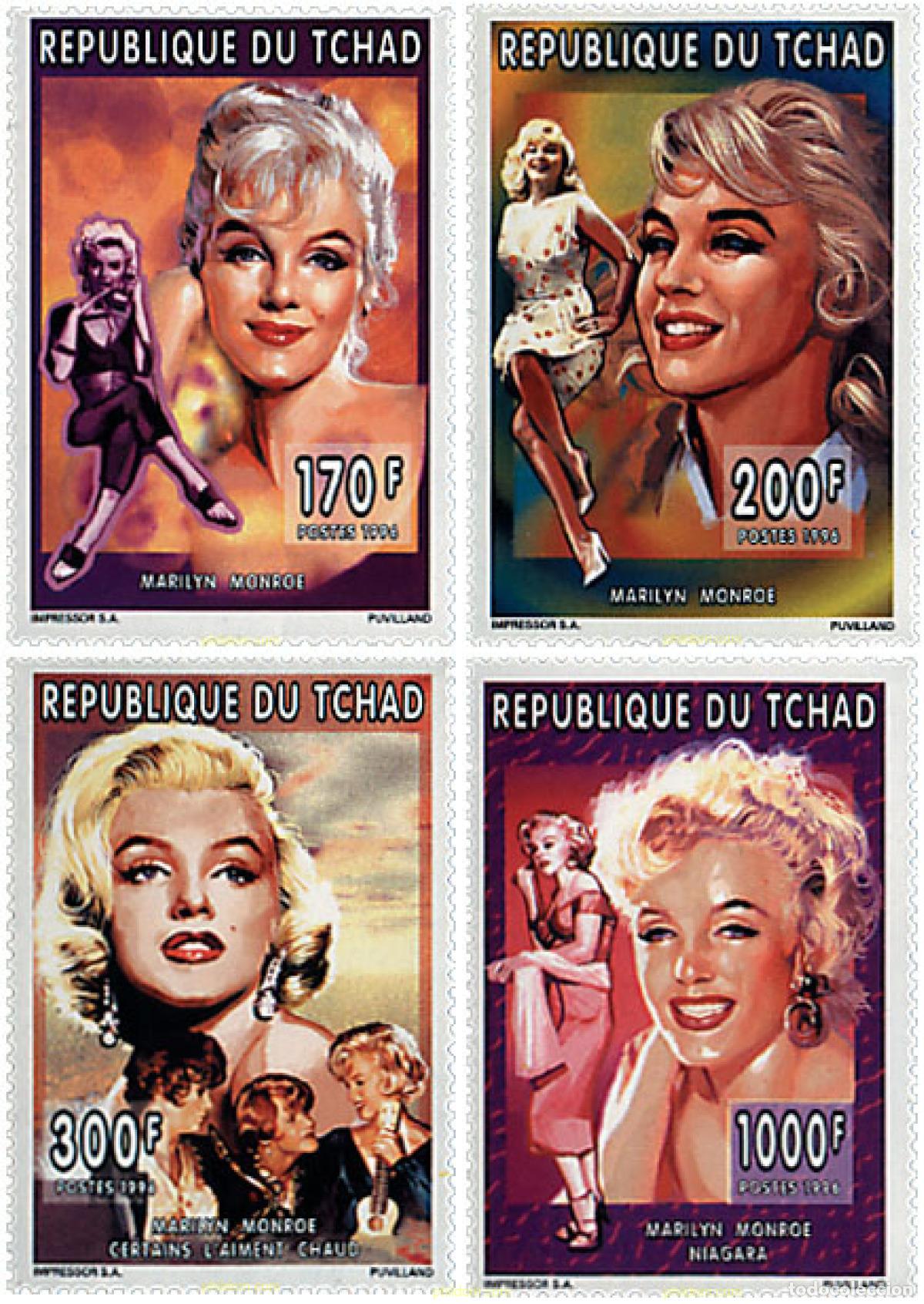 Sellos: 58071 MNH CHAD 1996 MARILYN MONROE