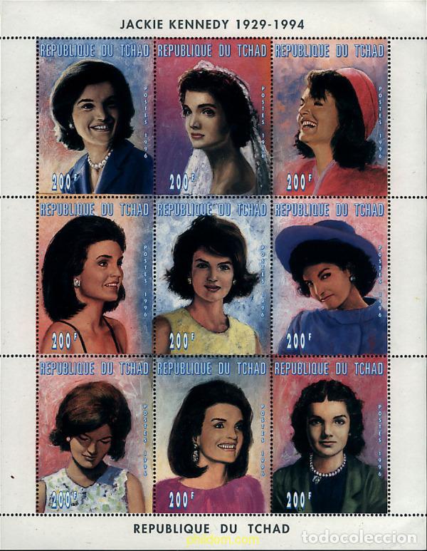 Sellos: 357037 MNH CHAD 1996 HOMENAJE A JACQUELINE KENNEDY