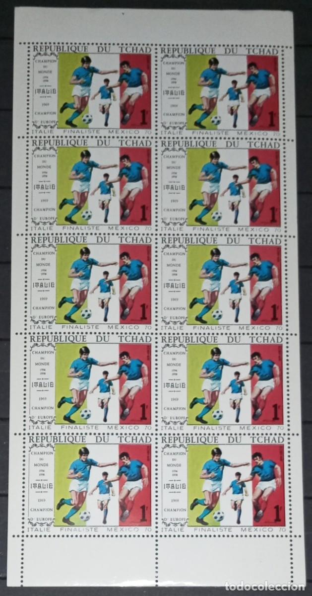 Sellos: TCHAD CHAD 1970 SHEET MNH FUTBOL MUNDIAL MEXICO WORLD CUP FOOTBALL FUSSBALL SOCCER DEPORTES SPORTS