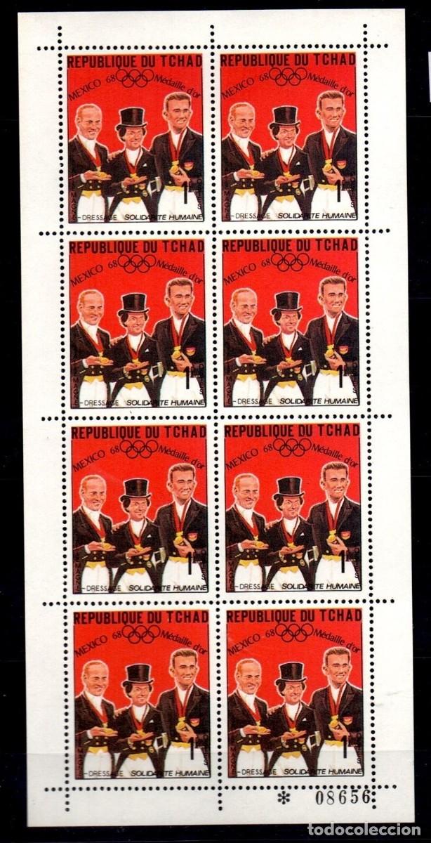 Sellos: CHAD TCHAD 1969 SHEET MNH JUEGOS OLIMPICOS DE MEXICO 68 JEUX OLYMPIQUES OLYMPIC GAMES DEPORTES SPORT