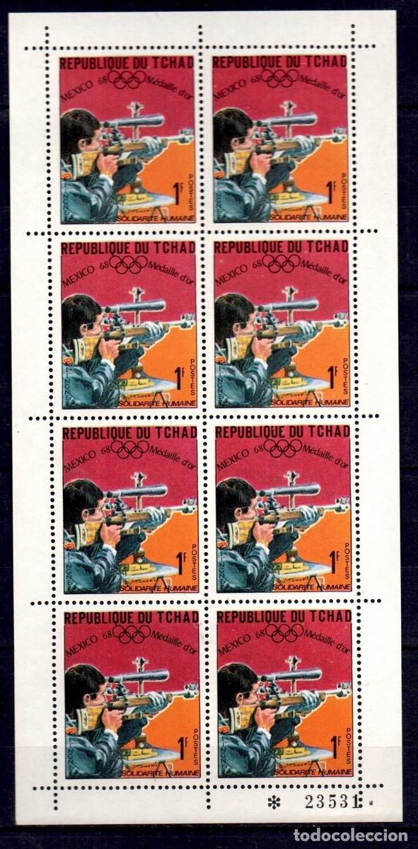 Sellos: CHAD TCHAD 1969 SHEET MNH JUEGOS OLIMPICOS DE MEXICO 68 JEUX OLYMPIQUES OLYMPIC GAMES DEPORTES SPORT