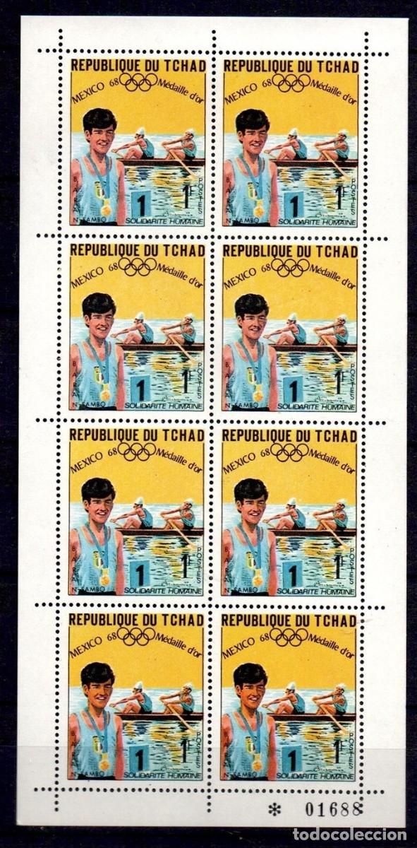 Sellos: CHAD TCHAD 1969 SHEET MNH JUEGOS OLIMPICOS DE MEXICO 68 JEUX OLYMPIQUES OLYMPIC GAMES DEPORTES SPORT