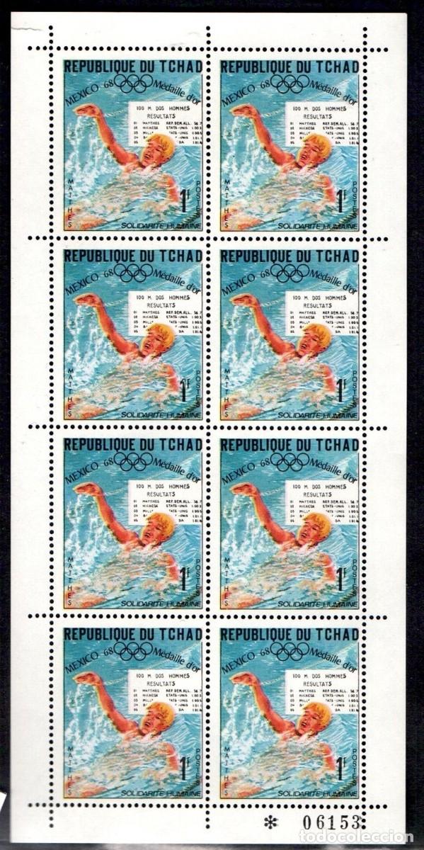 Sellos: CHAD TCHAD 1969 SHEET MNH JUEGOS OLIMPICOS DE MEXICO 68 JEUX OLYMPIQUES OLYMPIC GAMES DEPORTES SPORT