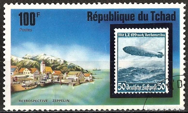 Sellos: Chad 1977 - Mi 775 - YT 324 - Zeppelin