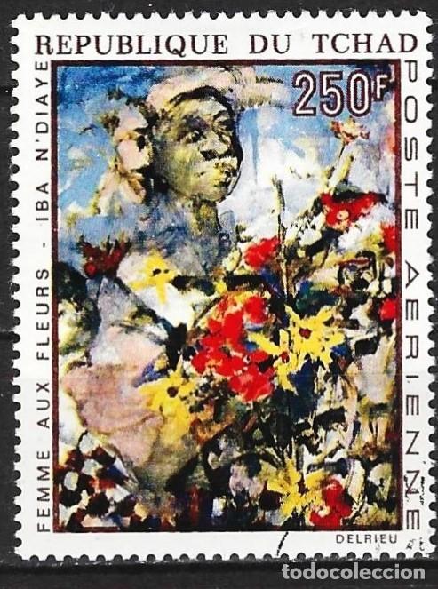 Sellos: Chad 1970 - Mi 321 - YT A73 - Cuadro de Iba N&rsquo;Diaye ( A&eacute;reo )