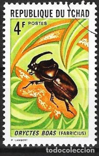 Sellos: Chad 1972 - Mi 288 - YT 248 - Insecto : Escarabajo