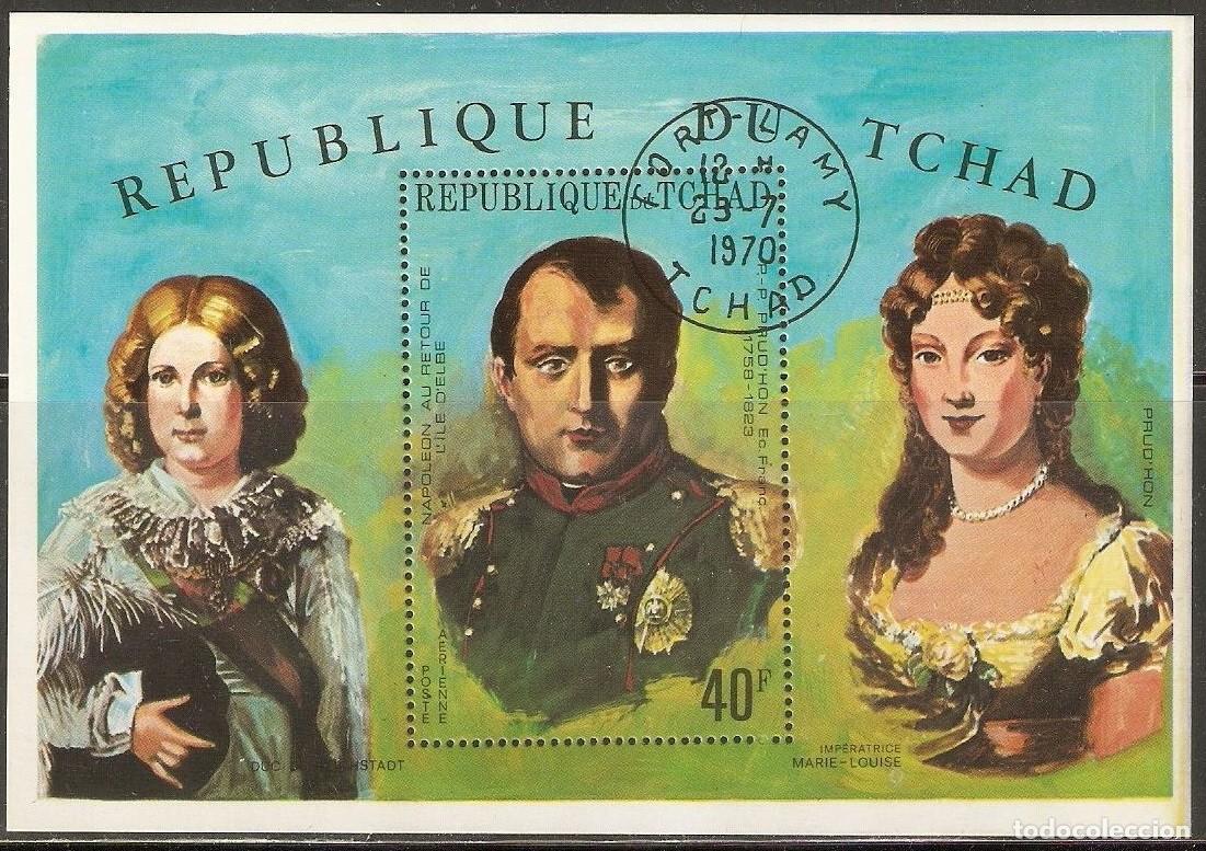 Sellos: TCHAD CHAD 1970 SHEET USED MNH NAPOLEON BONAPARTE DUQUE DE REICHSTADT MARIA LUISA DE AUSTRIA
