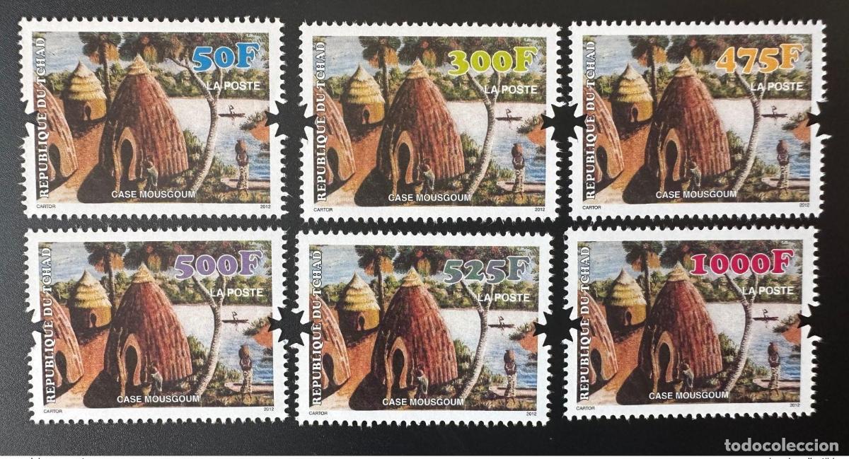 Timbres: Chad 2012 Mi. A-F 2631 Case Mousgoum Habitat Hut