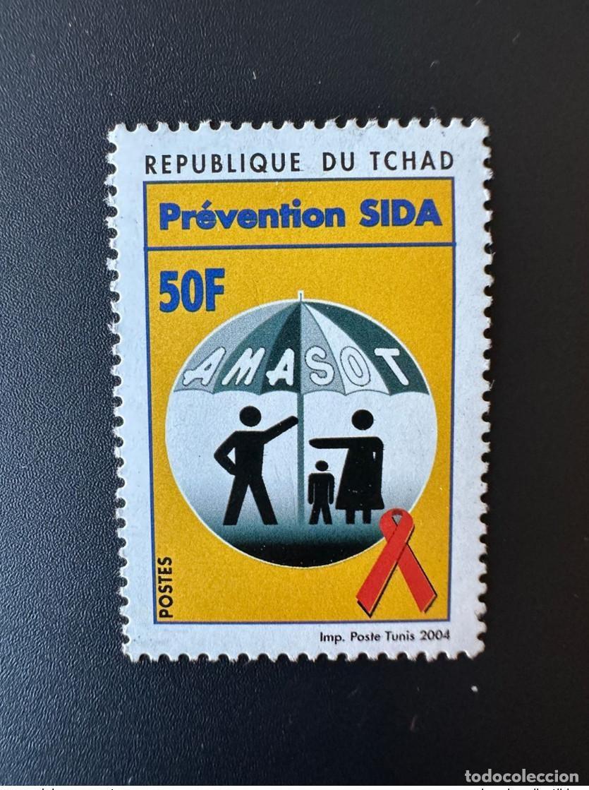 Briefmarken: Chad Tschad 2004 Mi. 2498 Prevenci&oacute;n del SIDA lucha contra las enfermedades 50F AMASOT