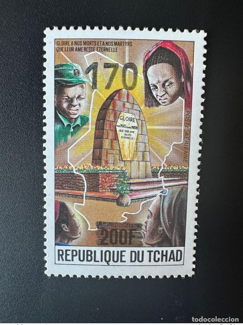 Sellos: Chad 1987/1988 Mi. 1146 sobrecargado Gloria a nuestros m&aacute;rtires muertos Alma eterna