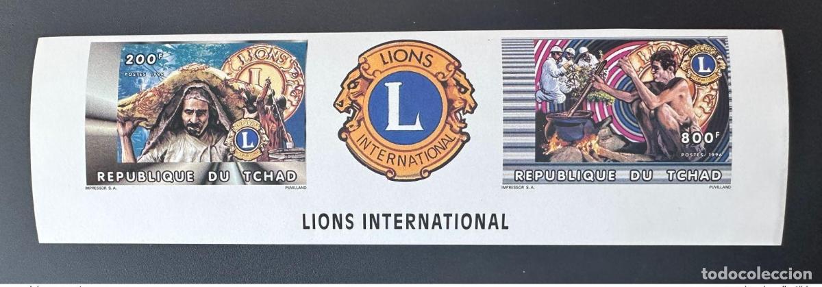Sellos: Chad Tschad 1996 Mi. 1359a - 1360a B IMPERF ND Club Internacional de Leones