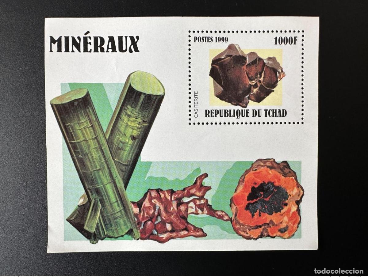 Sellos: Chad 1999/2000 Mi. Bl. 303 Minerals Mineralien