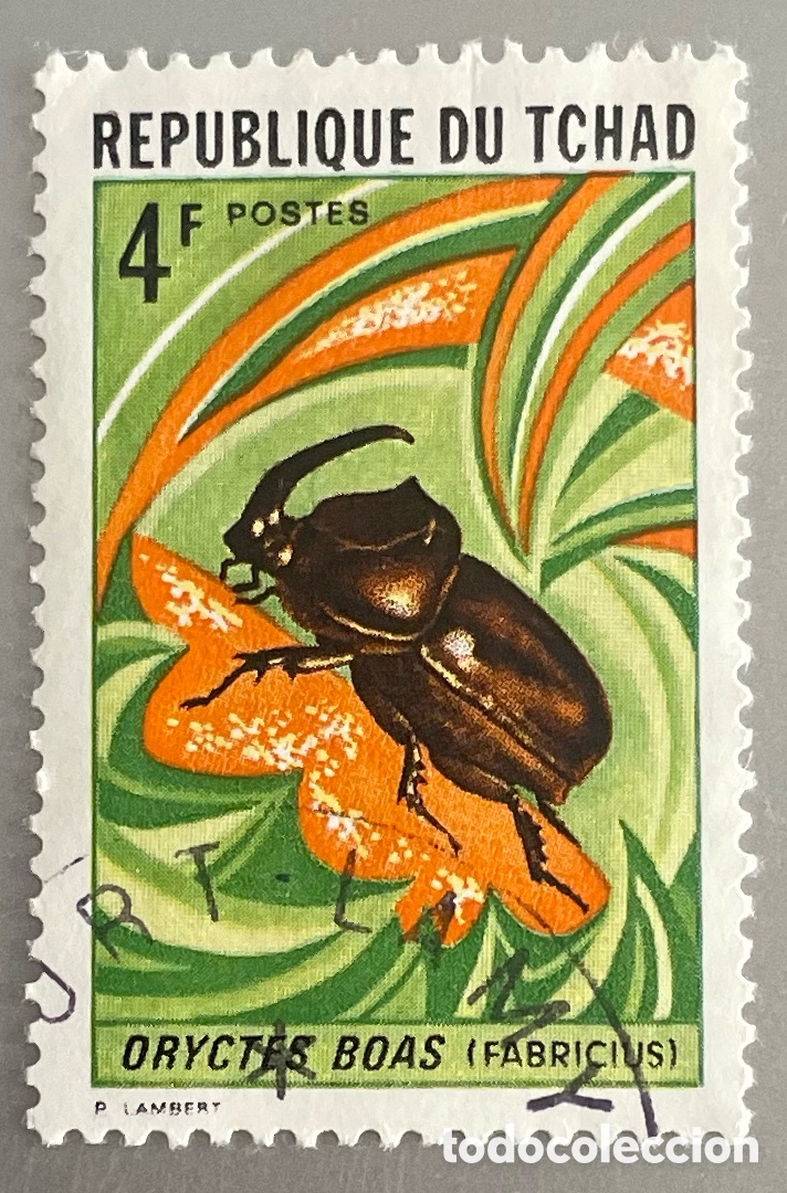 Sellos: Chad. Insectos. 1972 - Foto 1