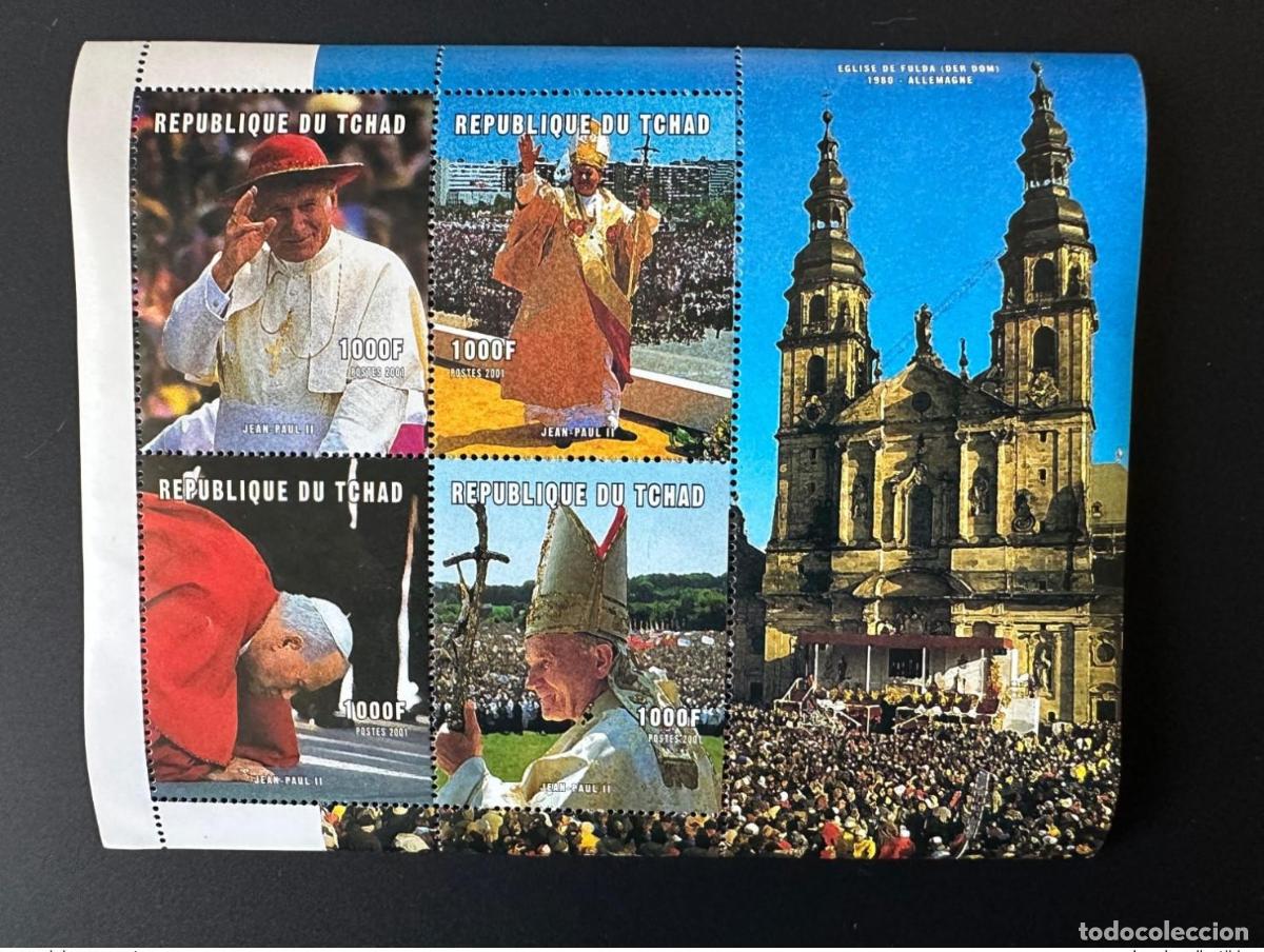 Sellos: Chad 2001 Mi. 2248 - 2251 Papa Juan Pablo II
