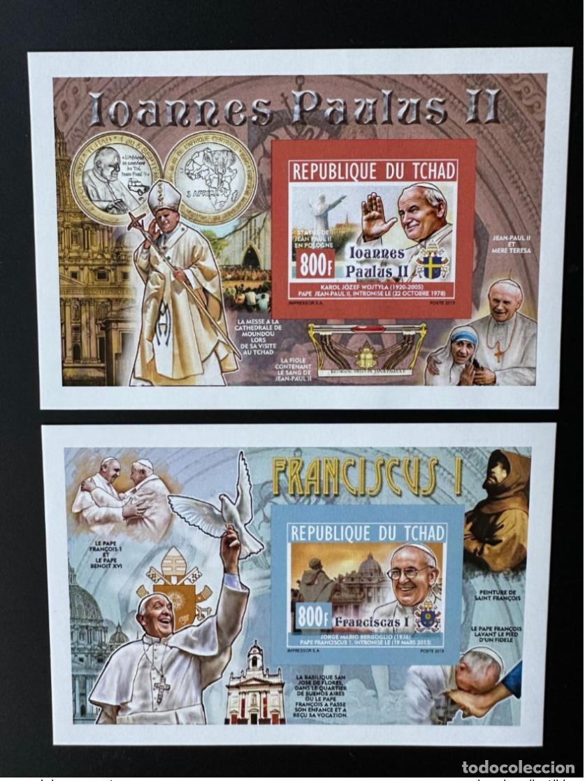 Stamps: Chad 2013/2014 ND IMPERF Mi. Bl. 572 573 Papa Juan Pablo II
