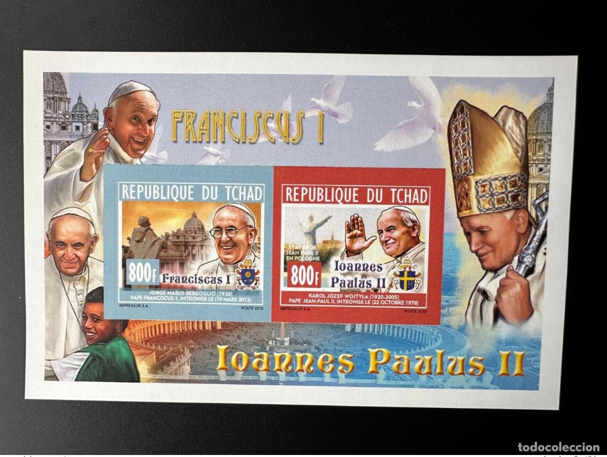 Francobolli: Chad 2014 ND IMPERF Illust. Mi. 2704 - 2705 Papa Juan Pablo II
