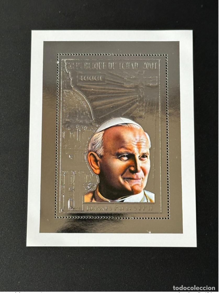 Stamps: Chad 2001 Mi. Bl. 319 A Plata Papa Juan Pablo II
