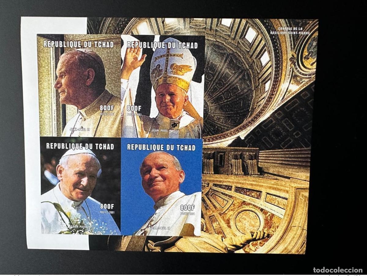 Stamps: Chad 2001 Mi. 2244 - 2247 a. C. D. Imperf Papa Juan Pablo II