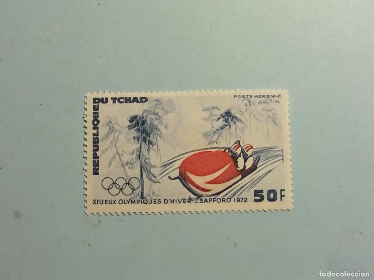 Sellos: REP. DEL CHAD 1972 - JUEGOS OLIMPICOS DE INVIERNO DE SAPPORO - BOBSLEIGH.