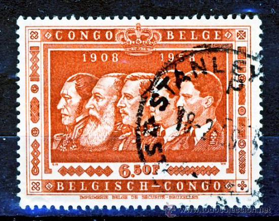Sellos: CONGO BELGA.- 1908 - 1958.- - Foto 1