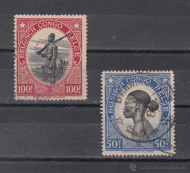 Sellos: congo belga 247/8 usada, - Foto 1