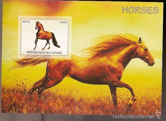 Sellos: Rep. Congo ** & Caballos 2015 (1) - Foto 1
