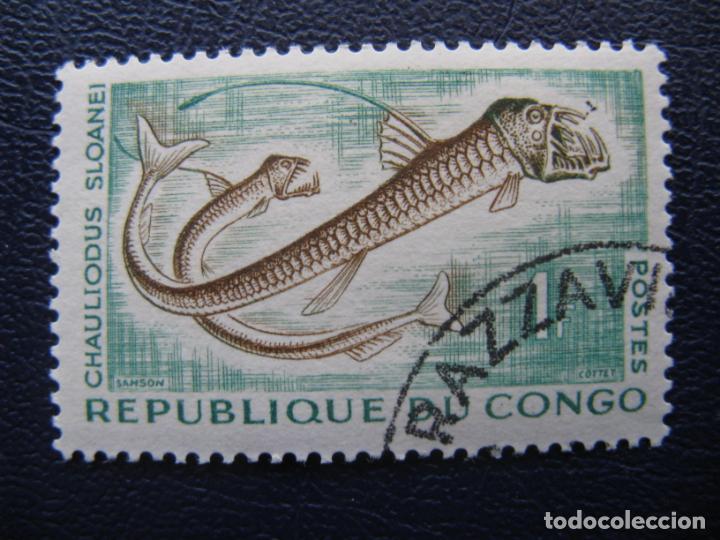 Sellos: congo, 1961 peces, Yvert 143 - Foto 1